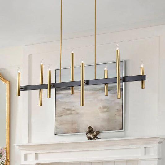 Looper 8 - Light Dimmable Linear Kitchen Island Chandelier
