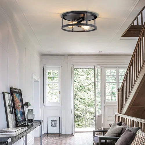 Looper 2 Light Farmhouse Flush Mount Ceiling Light-2 Pack (Bulbs Not Included) (Set of 2)