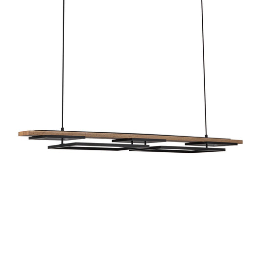 Looper 5-light Dimmable LED Rectangular Chandelier